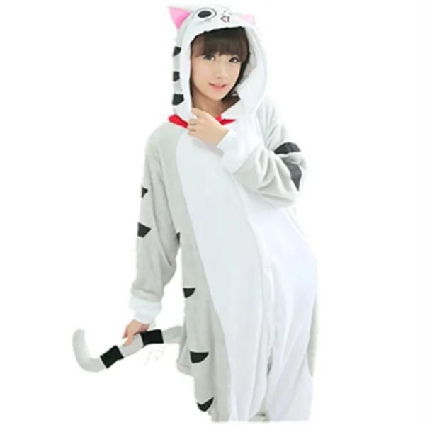 Kostüm Flanell Chi's Sweet Home Käse Katze Onesie Cosplay Kostüm Erwachsene Karneval Party Kleider Nachtwäsche Schlafanzug Cartoon Anime Tabby Ca