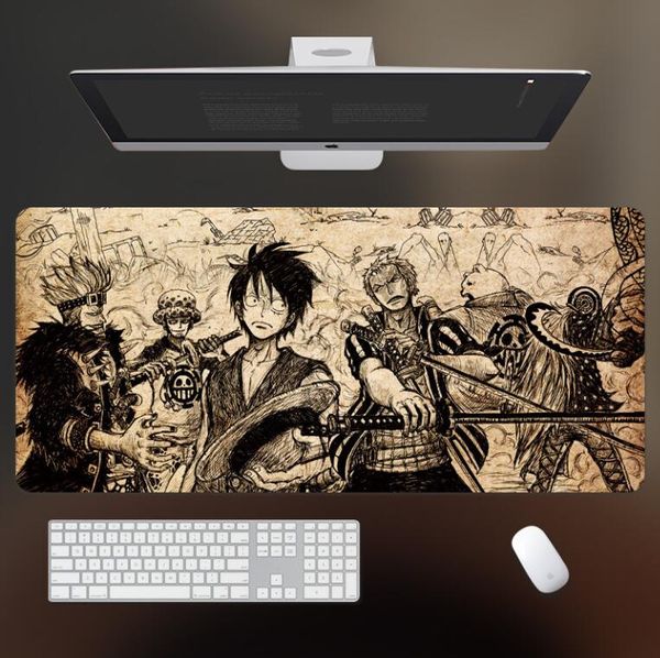 Mouse Pads 300 * 250 * 3mm Apoios de Pulso Pad Gamer Tapete Notbook Computador Mousepad One Piece Gaming Teclado Manga Mat Drop Delivery Computadores Netw Dh0JV