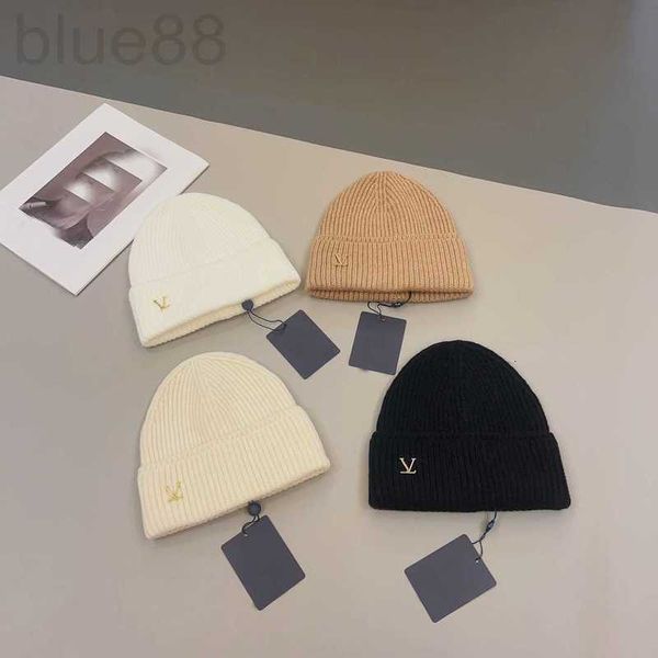 Gorro/bonés de caveira designer spark beanie bonnet chapéu para homens mulheres moda carta broche chapéus casuais outono e inverno lã malha boné cashmere bonnets bonés JHBK