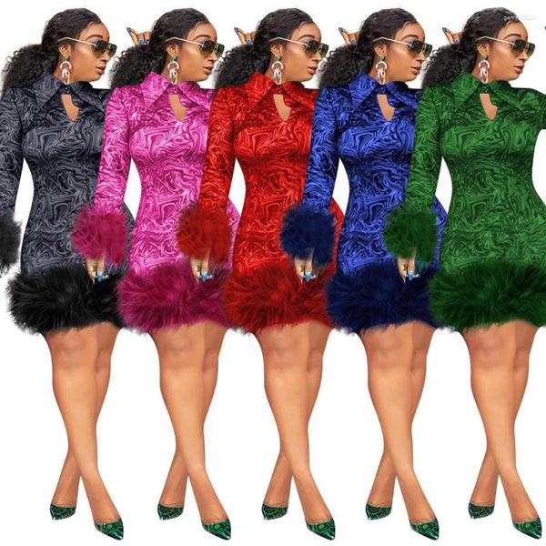 Plus Größe Kleider Übergroßen frauen Kleid Chinesischen Stil Frau Mode Party Langarm Mini Bodycon Banqut