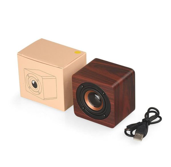 Altavoz Bluetooth portátil Q1, minialtavoces de moda para teléfono, Audio inalámbrico, reproductor de música estéreo para el hogar, de madera