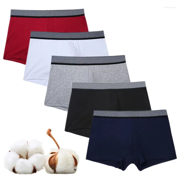 Unterhosen XL-4XL Männer Unterwäsche Boxer Höschen Atmungsaktive Baumwolle Mann Boxer Schlaf Slips Männliche Hombre Shorts Plus Größe