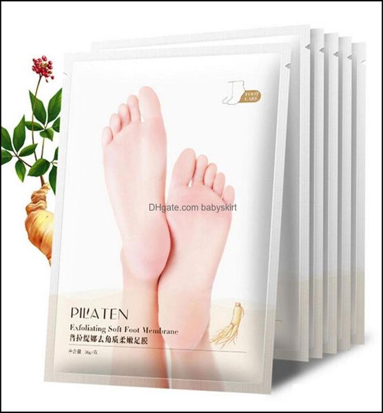 1 paio Pilaten trattamento esfoliante maschera per i piedi calzini per pedicure bambino buccia piedi maschere cura della pelle cosmetici Peeling2064903