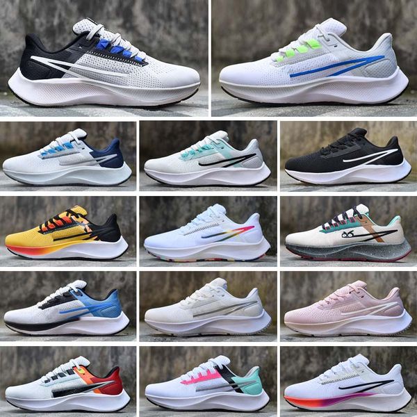 scarpe da corsa firmate zoom Pegasus 38 turbo Marathon bianco nero lupo grigio hot punch essere vero Indigo sail crema leggera aqua particelle rosa sneakers da uomo da donna 2024