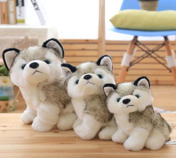 Husky cão boneca de pelúcia brinquedos presentes crianças presente de natal animais de pelúcia bonecas crianças brinquedo 1828cm decoração para casa e acompanhar chil5568127