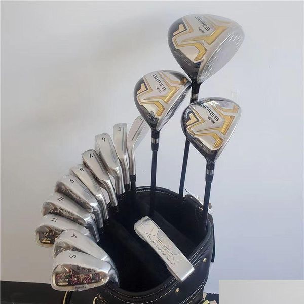 Set completo di mazze Beres 08 Golf per uomo Ferri da stiro Putter in legno da fairway 4 stelle 14 pezzi R S Sr Flex albero in grafite Drop Delivery Spo Dhhs8