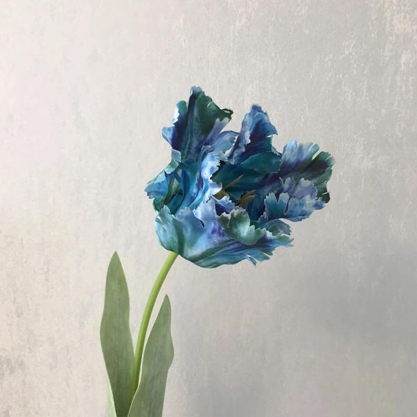 Simulazione di fiori decorativi Eleganti tulipani 3D Ramo singolo Bouquet artificiale Accessori per la decorazione della casa per la festa nuziale