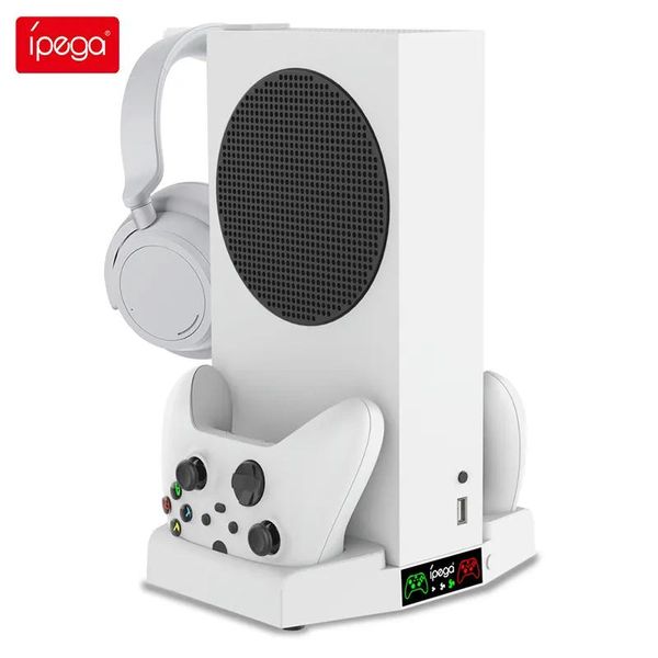 Acessórios Outros acessórios Ipega Led Cooling Fan Charger para Xbox Vertical Stand 2 Controller Estação de carregamento rápido para Xbox Series S