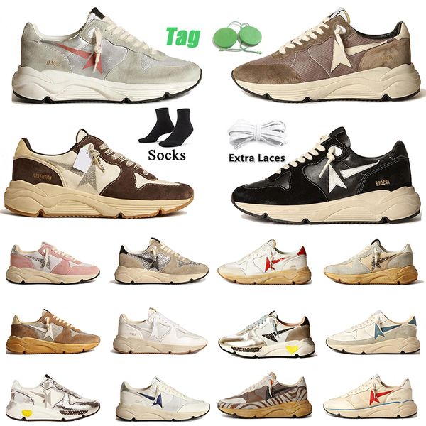 AAA + Qualidade Do Velho Sujo Designer Sapatos Casuais Mulheres Mens Luxo Itália Marca Nunca Pare Oreaming Couro Baixa Plataforma Treinadores Sapatilhas Tamanho 36-46 Esportes