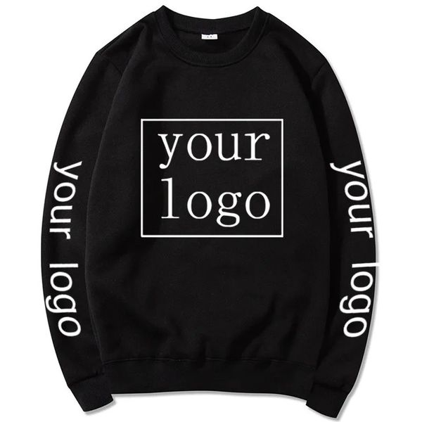 Benutzerdefinierte Druck Pullover Harajuku Männer/Frauen DIY Your Like Po Crewneck Sweatshirts Mode Angepasst Großhandel Kleidung 240103