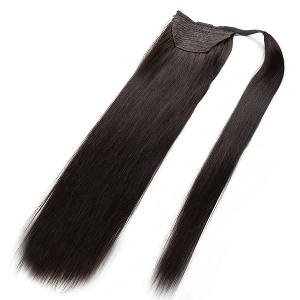 Rabo de cavalo elibess cabelo humano rabo de cavalo indiano remy rabo de cavalo extensões de cabelo 120g clipe em extensão de cabelo humano