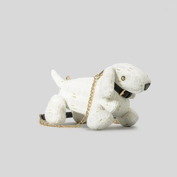 Sacos de noite criativo robô cão designer mulheres ombro engraçado bonito crossbody saco kawaii novidade boneca bolsas para meninas 2024