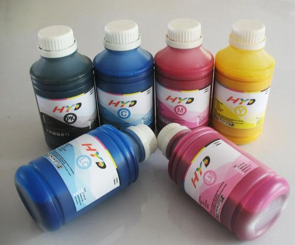 Malzemeler 500ml * 6 Canon W8200pg W8400 Geniş Biçim Yazıcı Mürekkebi Tankı için Doldurma Pigment Mürekkebi