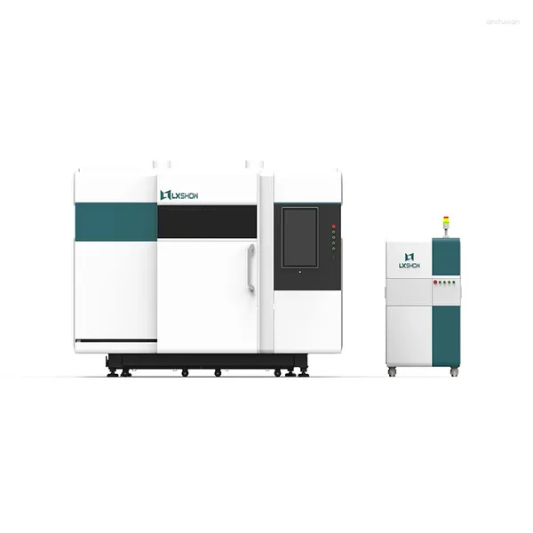 China Factory Price Faser Laserschneidmaschine mit Austauschtisch Ganze Abdeckungsrotary für Metall