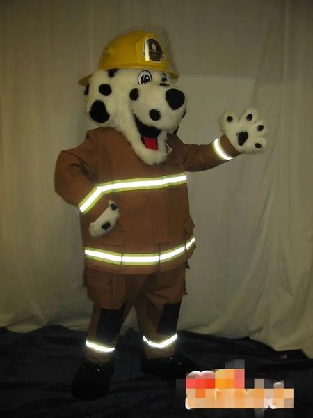 Kostüme nach Maß, neu gestaltetes Feuerhunde-Maskottchenkostüm für Erwachsene, kostenloser Versand