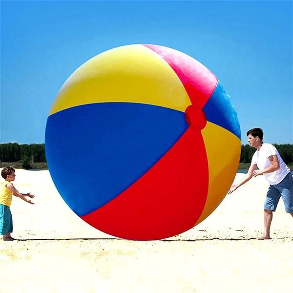 Diversão areia jogar água diversão gigante desconto de verão crianças adultos brinquedos piscina jogos pvc inflável bola de praia água gam