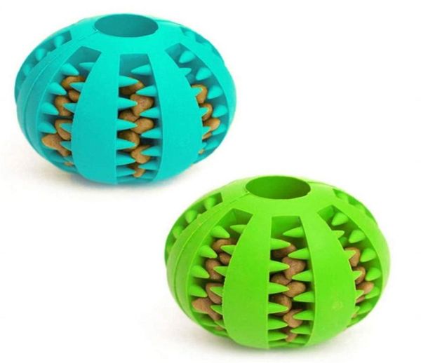 Haustier Hundespielzeug Ballspielzeug Lustiges interaktives elastisches Kauspielzeug für Hunde Zahnreinigung von Lebensmitteln Extrahartes Gummi-Übungsspiel IQ Trai3328616
