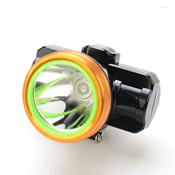 Fari Lampada frontale da lavoro per esterni portatile con batteria agli ioni di litio Lampada frontale a LED ad alta potenza da 3 W per la pesca in campeggio