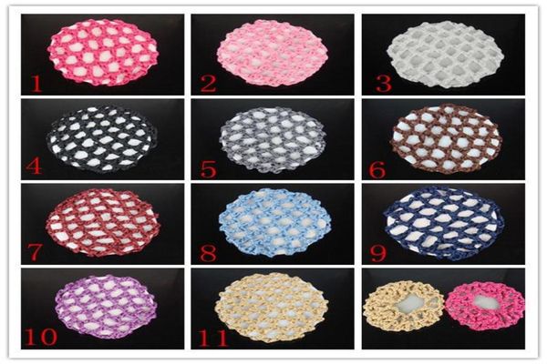 Whole2015 Saç Kapağı Yapma Kapakları için Mesh 10pcs Bun Cover Snood Saç Net Bale Dans Pating Tığ işi güzel 5710567