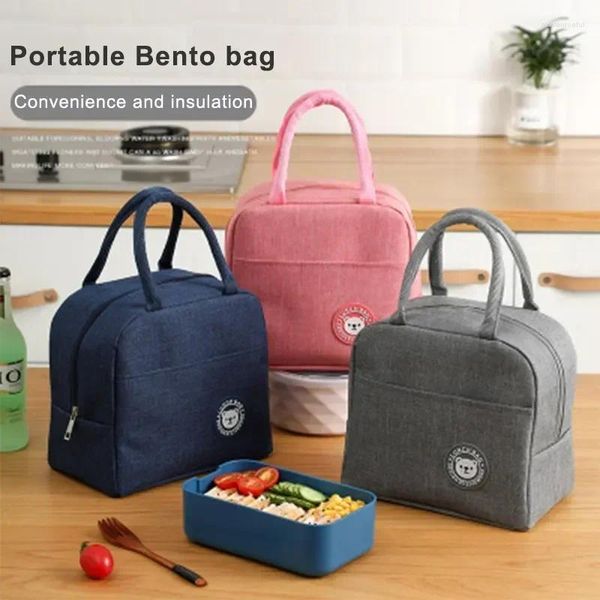 Stoviglie Pranzo per bambini Scatola da picnic Borsa portatile isolata Pacchetto dispositivo di raffreddamento S Custodia termica Ghiaccio Pacchetto per bambini Isolamento per donna