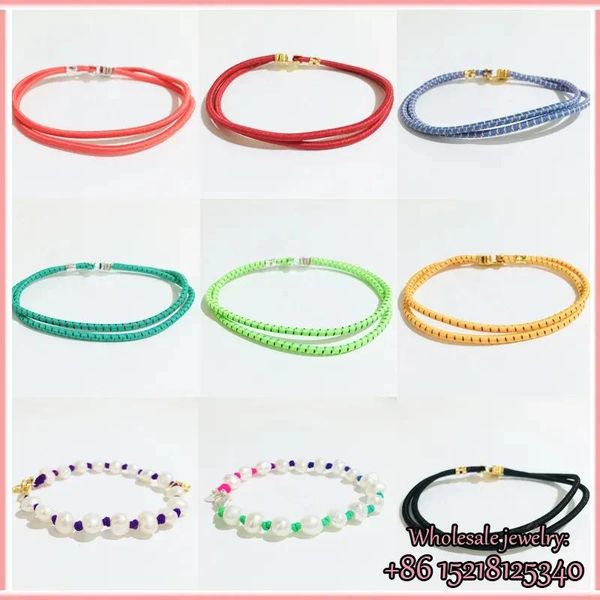 Bracciale rigido iconico colorato braccialetto elastico Collezione di bambole dolci con colori versatili Splash Gioielli in cerca di divertimento Spedizione gratuita,