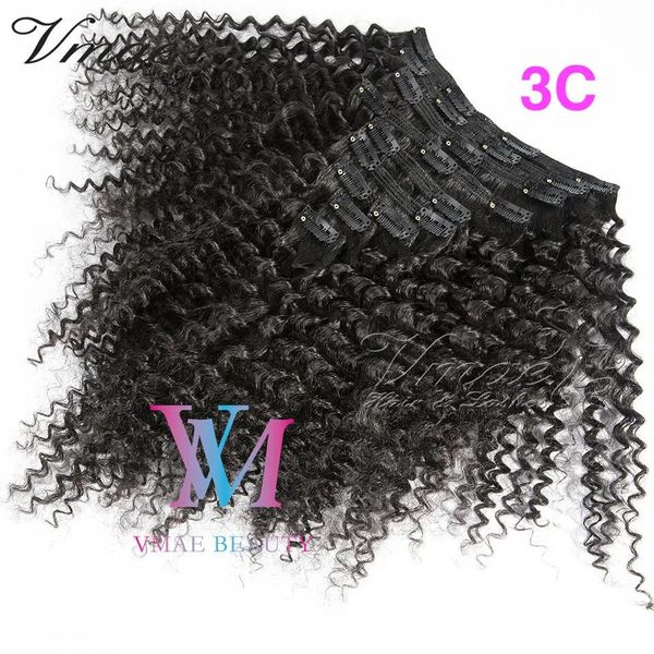 Extensions 100 % unverarbeitet 10 A 100 g 120 g 140 g 160 g Afro Kinky Curly Straight 4A 4B 4C Clip-in-Ins Virgin Remy Echthaarverlängerungen