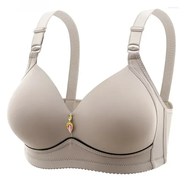 Abbigliamento da yoga Coppa sottile non magnetica Reggiseno grasso lucido Mm Taglia grande Senza ferretto Biancheria intima da donna comoda e traspirante raccolta