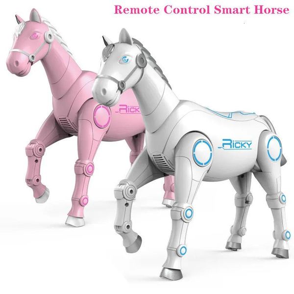 Tiere Elektrische RC Tiere RC Smart Roboter Pferd Interaktive Fernbedienung Tier Intelligente Dialog Singen Tanz Sound Haustier Musik Kinder zu