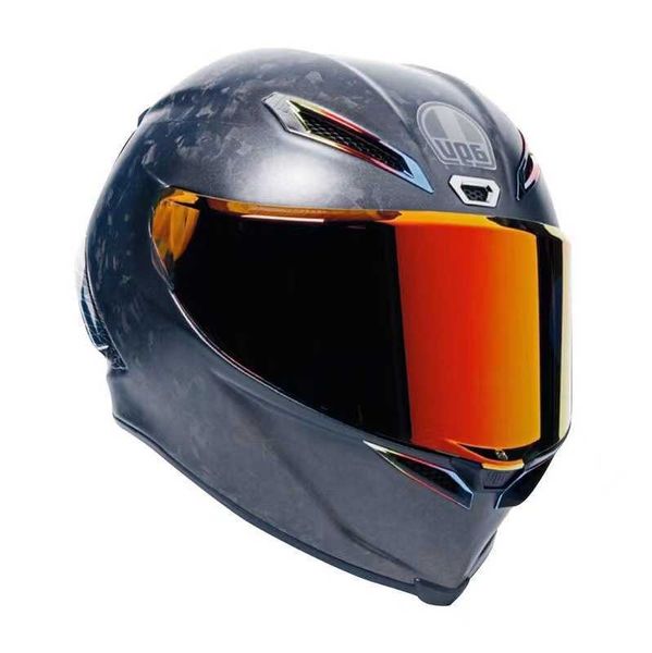 Helme Moto AGV Motorrad Design Sicherheit Komfort Italien Agv Pista GP Rr Rossi Carbon Fiber Racecourse Motorrad Reiten Vollhelm XM0E