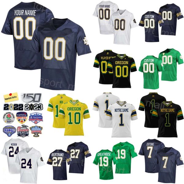 Erkekler Notre Dame Futbol 10 Sam Hartman Forma Üniversitesi 7 Audic Estime 88 Mitchell Evans 4 Chris Tyree 19 Jaden Greathouse 8 Marist Liufau Profphere Satış