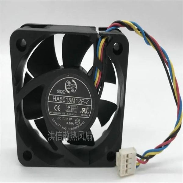 Resfriamentos Ventilador por atacado: Original ONG HUA HA5015M12FZ DC12V 0.16A 5015 ventilador de resfriamento mudo de áudio de carro com quatro fios