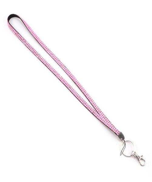 Schlüssel Glitzer Strass Schlüsselanhänger Kartenhalter Abzeichen Kette Handy Lanyard Rosa Squishy Halsband nekband245a5221310