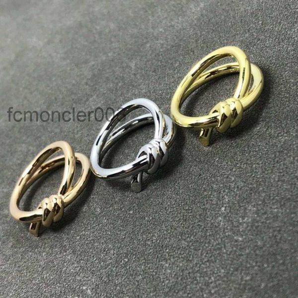 Ringe, Schmuck, T-Ring, Twist-Seil-Produkt mit Diamant-Modedesign, fortschrittliche Persönlichkeit, Schmetterlingsknotenwicklung, Y200