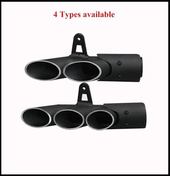 51mm Evrensel Motosiklet Çift Delikli Egzoz Muffler Boru Yamaha R6 1 Kawasaki Z750 800 Honda CBR100020329261761