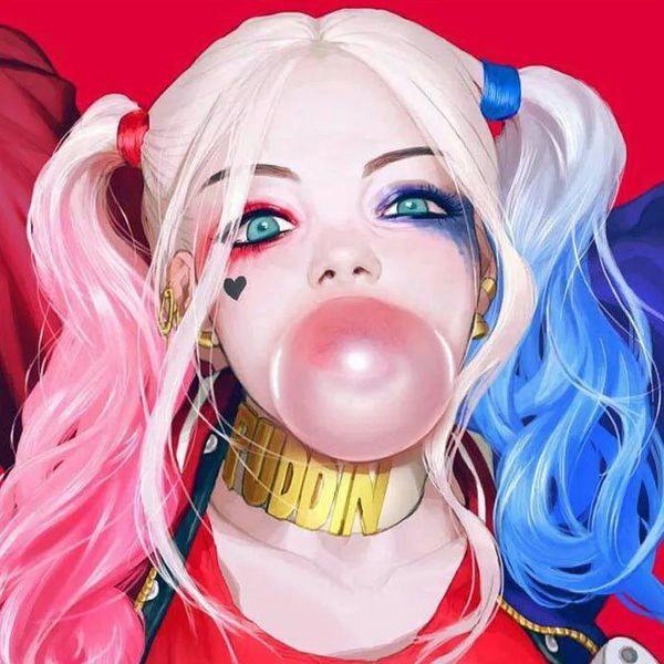 Wigs Movie Harley Quinn Suicide Squad Cosplay Wig Halloween Wig Party Stage Carneval Women/Girls Hair Halloween Wigs for Women Syntheti