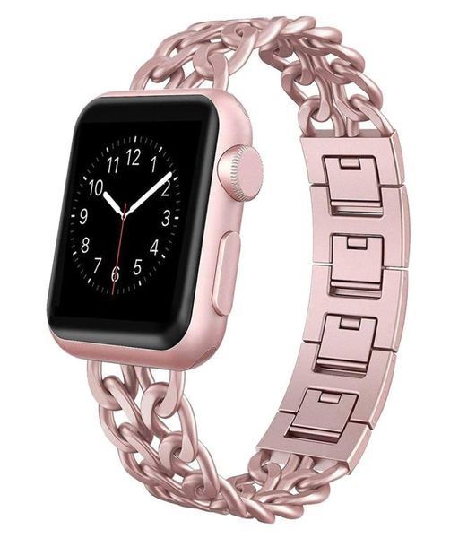 Pulseira de aço inoxidável para apple watch 5 4 40mm 44mm banda metal link pulseira substituição para iwatch série 1 2 3 42mm 388152216