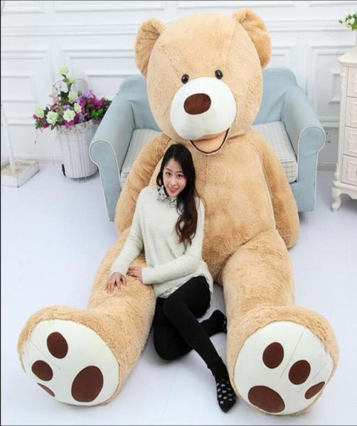 130cm casco de urso gigante urso americano pele de pelúcia fábrica brinquedos macios presentes para meninas 8799879