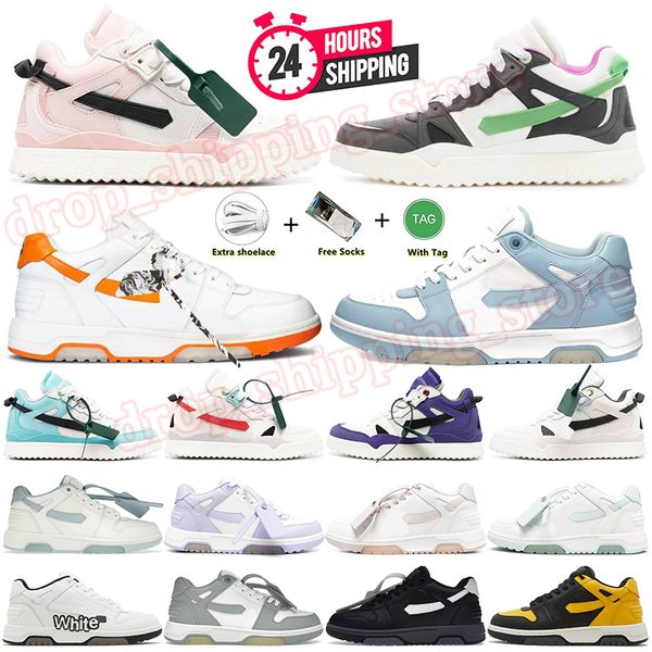 OFF-WHITE Out Of Office Sneakers Off white Shoes Menüler Kadınlar için Luksuz Tasarımcı Platform Ayakkabıları Kızıl Kızıl Deri OOO Eğiticileri Dhgate Plate 【code ：L】