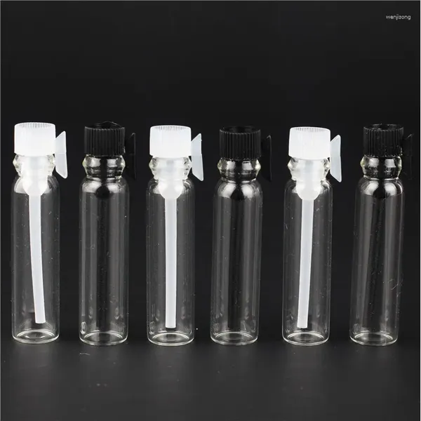 Aufbewahrungsflaschen 100 Stück 1/2/3 ml leeres Mini-Glasparfüm Kleine Probenfläschchen Flasche Laborflüssigkeitsduft Reagenzglasversuch