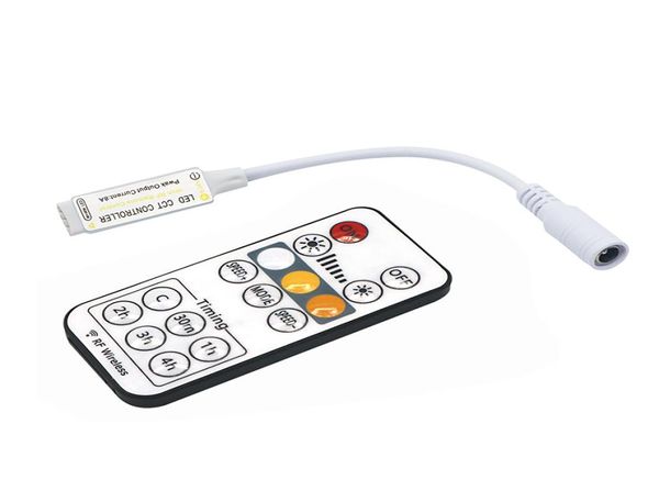 Mini-16-Tasten-LED-CCT-Fernbedienung mit Zeiteinstellung DC524V RF Wireless Timing Adjust Controller mit 4-poligem DC-Buchsenkabel3492552