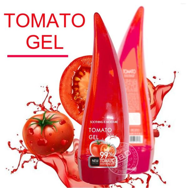 Frascos de armazenamento Tomate e Aloe Vera Gel Hidratante Queimadura Solar Calmante Loção Reparadora Máscara