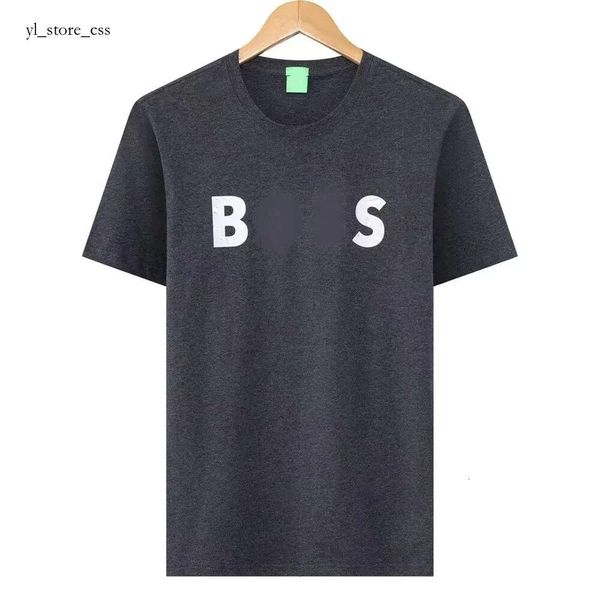 Camicia Boss in cotone Qualità Moda Donna/Uomo Top Tee Bosses Fai da te il tuo design Logo del marchio Abbigliamento Souvenir Abbigliamento squadra Camicia Boss 9672