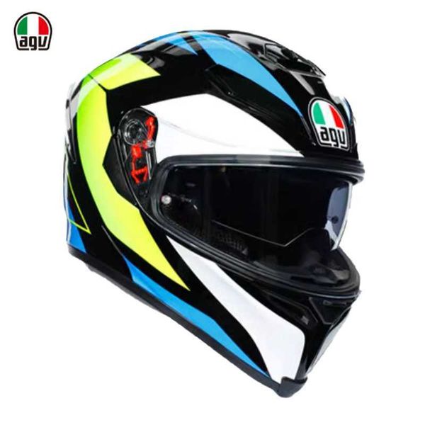 Capacetes Moto AGV Motocicleta Design Segurança Conforto Agv K5s Lente Dupla Anti Nevoeiro Capacete de Carro Esportivo Completo Equipamento de Motocicleta Respirável P2RV