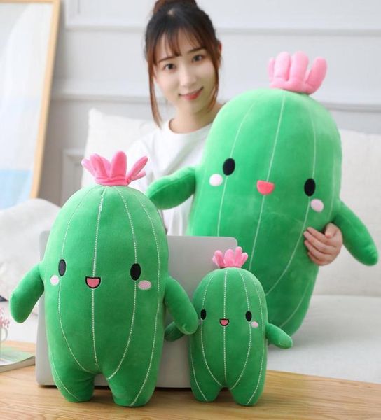 Bonito simulação cactus travesseiro brinquedo de pelúcia boneca almofada boneca menina presente escritório computador mesa quarto decoração 25cm8772718