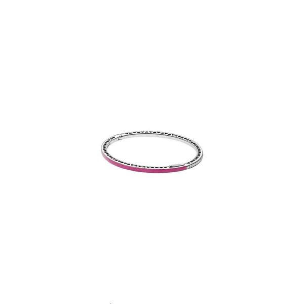 Pulseira designer para mulheres charme pulseiras 925 prata esterlina anel charme radiante corações pulseira com azul