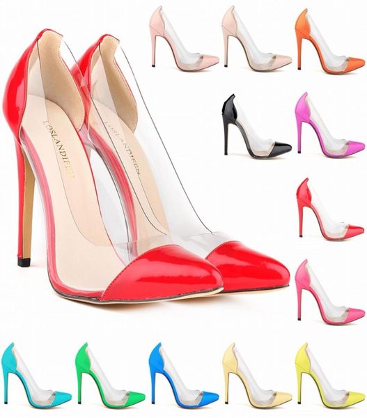 Europa Stil Sonderangebot Femininos Frauen Schuhe Patent Pu High Heels Spitz Korsett Stil Arbeit Pumpen Gericht UNS 411 D00064262034