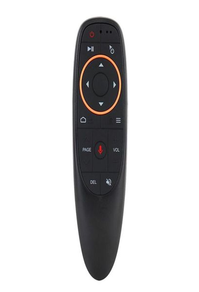 G10G10S Voz Controle Remoto Air Mouse com USB 24 GHz Sem Fio 6 Eixos Giroscópio Microfone IR Controles Remotos Para Android tv Box1327584