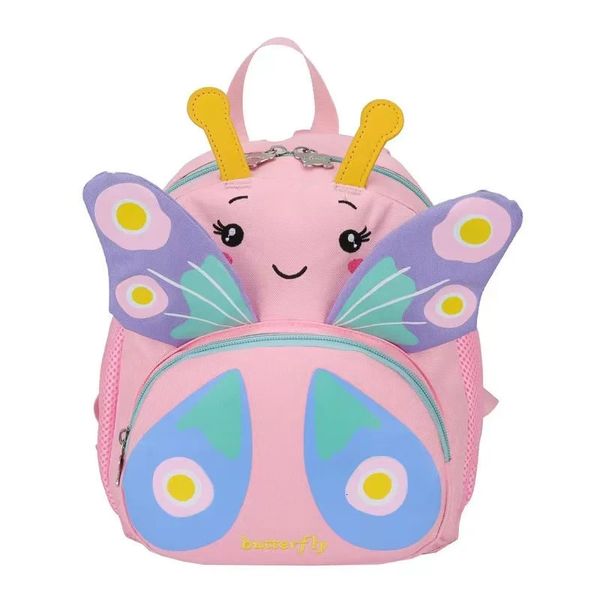 Borsa da scuola per bambini 3D di alta qualità Borsa da scuola per bambini Zaino a farfalla Borsa da scuola per asilo per neonati Zaino impermeabile 240102