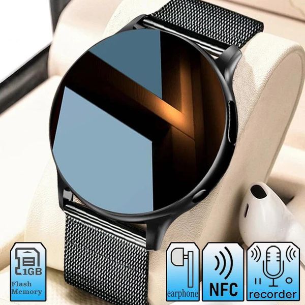 Relógios 2022 novo gravador relógio inteligente nfc smartwatch para homens anwser chamada freqüência cardíaca relógio inteligente masculino para xiaomi relógio para android ios