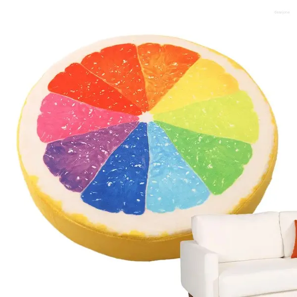 Kissen Obst Runde 3D Gefüllte Kissen Kiwi Orange Wassermelone Sitz S Sofa Für Zuhause Kinder Couch